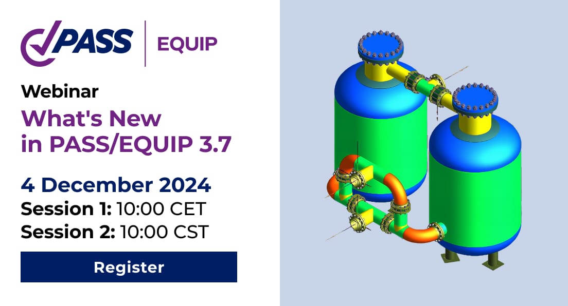 Webinar : What is new in PASS/Equip 3.7?