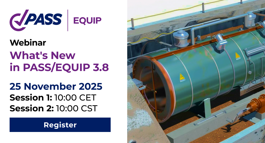Webinar : What is new in PASS/Equip 3.8?